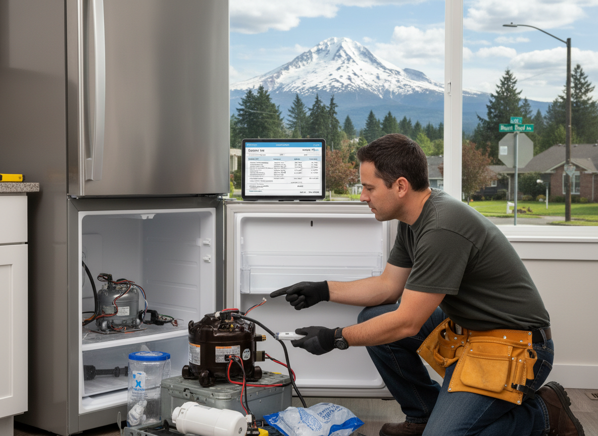 Cost Factors for Refrigerator Repair Near Mount Hood Avenue